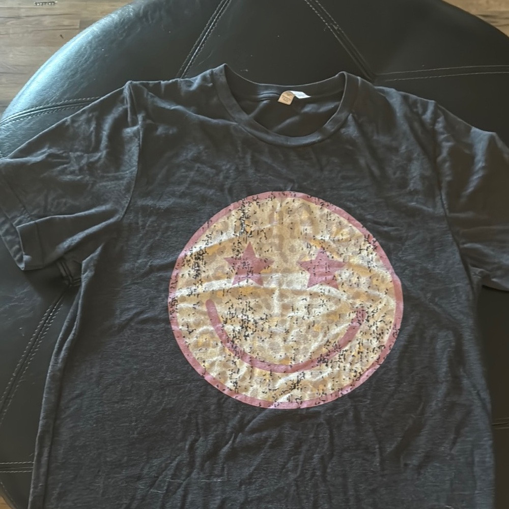 Bella Canvas Pink and Gray Short Sleeve Tee